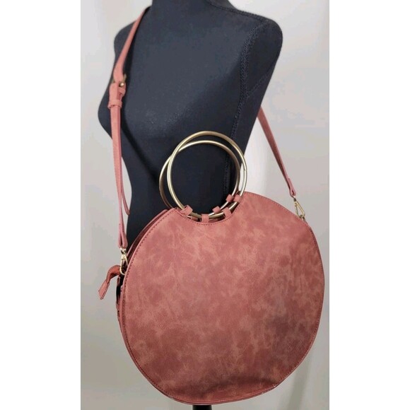 Anthropologie Melanie Bag Boho Brass Ring Purse Bohemian Indie Retro Festival - Picture 3 of 8